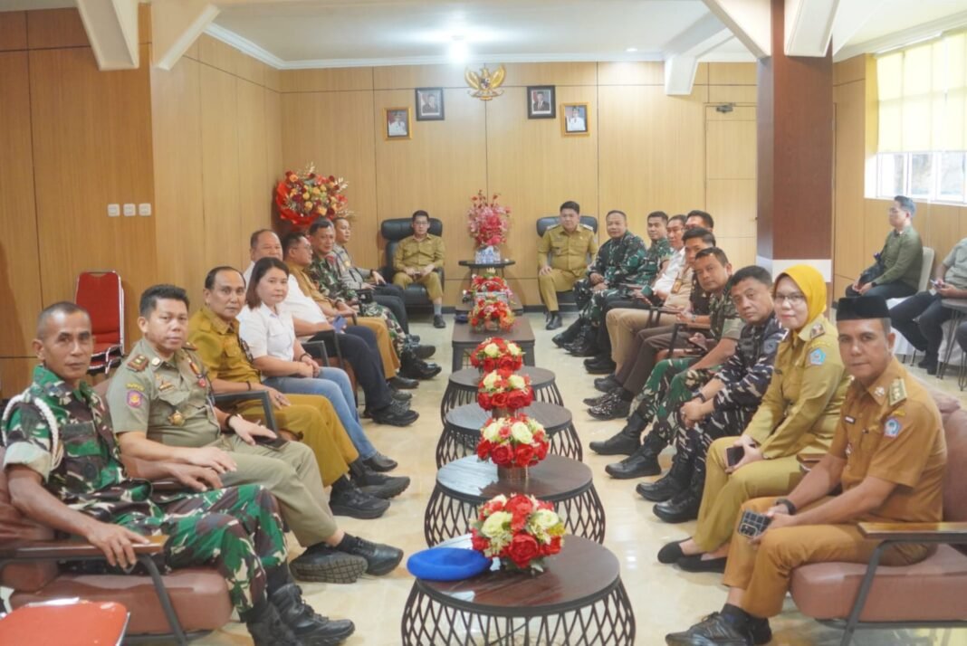 Forkopimda Bitung Gelar Rapat Kordinasi, Dansecata Rindam Xlll/Merdeka Menghadiri Rapat