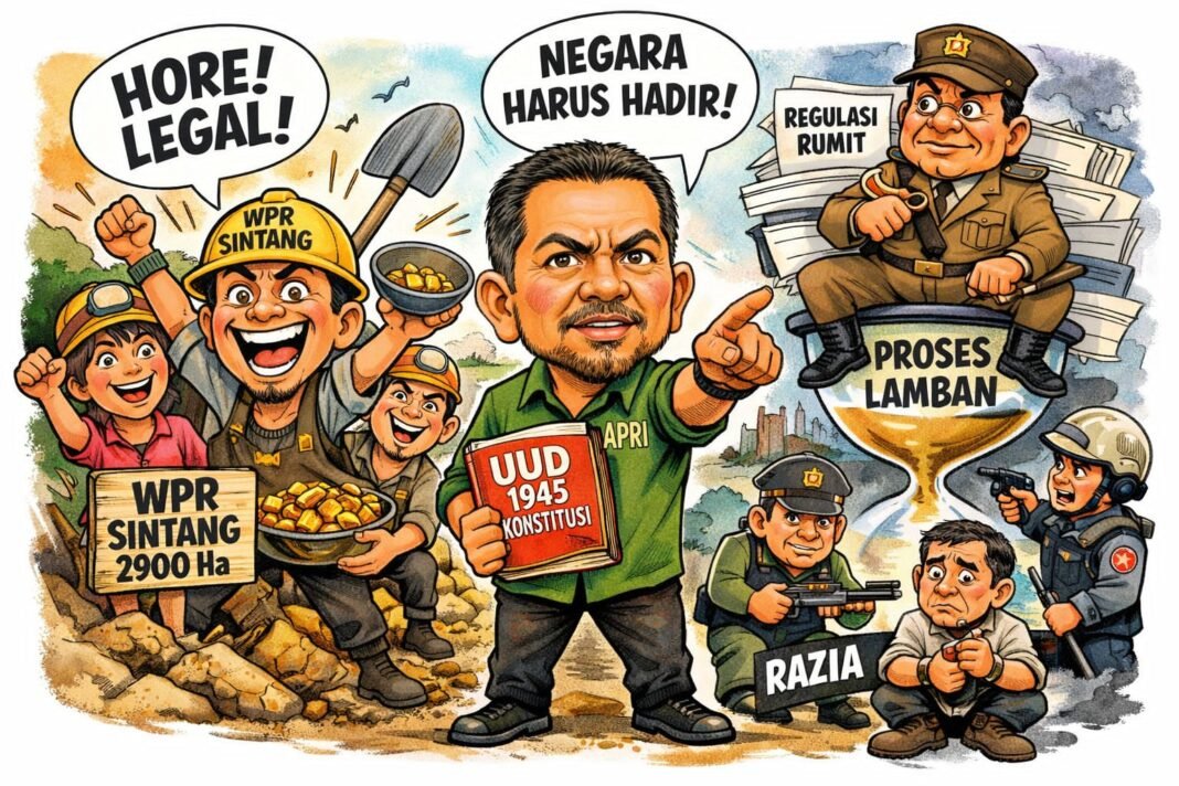 WPRSintang Terbit APRI Kalbar Euforia Penambang Harus Diikuti Keberanian Negara Menjalankan Amanat Konstitusi