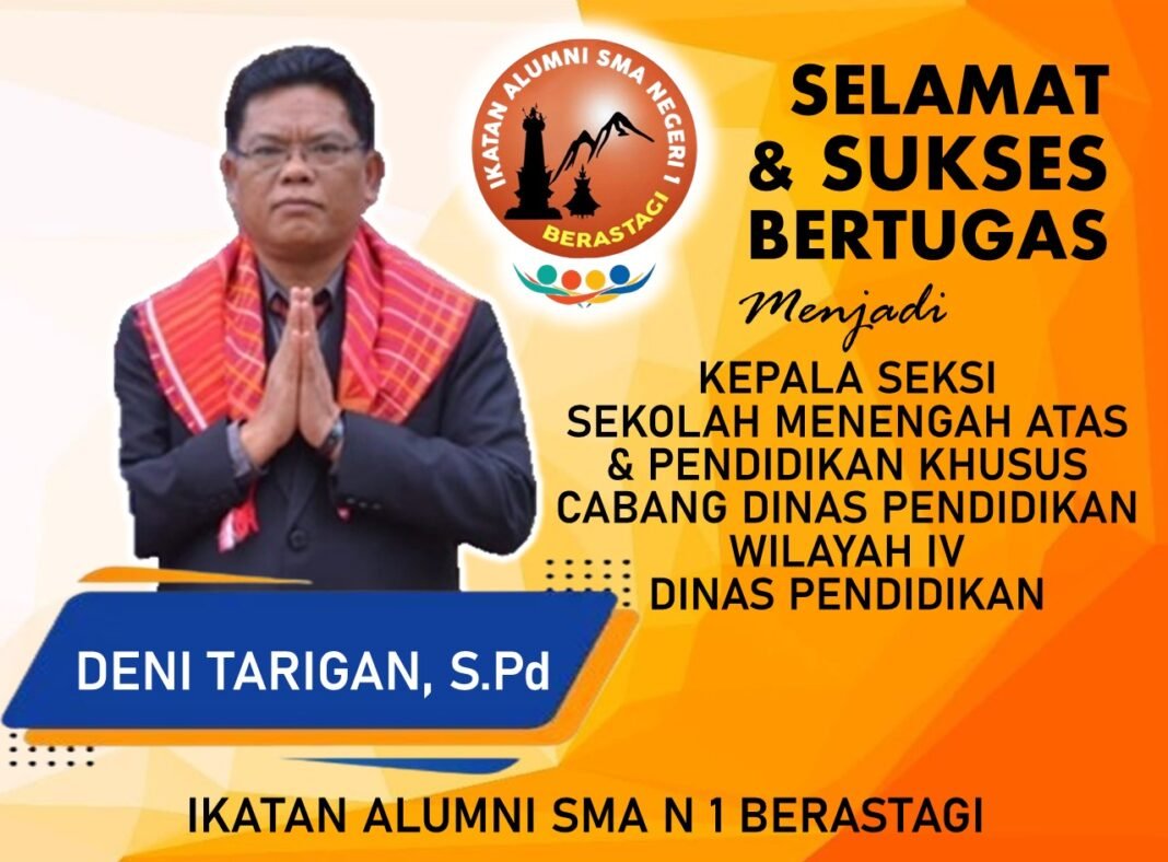 IKA SMANSAGI : Selamat Sukses dan Bertugas Buat Pak Deni Tarigan Menjadi Kasi di Cabdis Wilayah IV