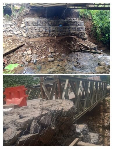 Diduga Proyek Siluman, Penanganan Longsor Jembatan Sinar Jaya – Mandalawangi Bermasalah