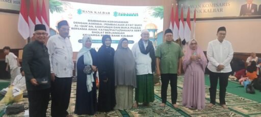 BUKBER DI KANTOR PUSAT BANK KALBAR BERSAMA MANAJEMEN PEGAWAI AKTIF PENSIUNAN DAN ANAK YATIM