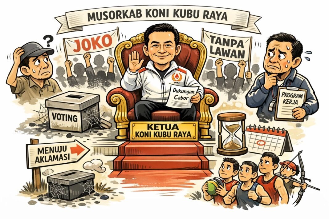 Menghitung Hari: Kursi Ketua KONI Kubu Raya Nyaris Tanpa Perlawanan, Aklamasi di Depan Mata