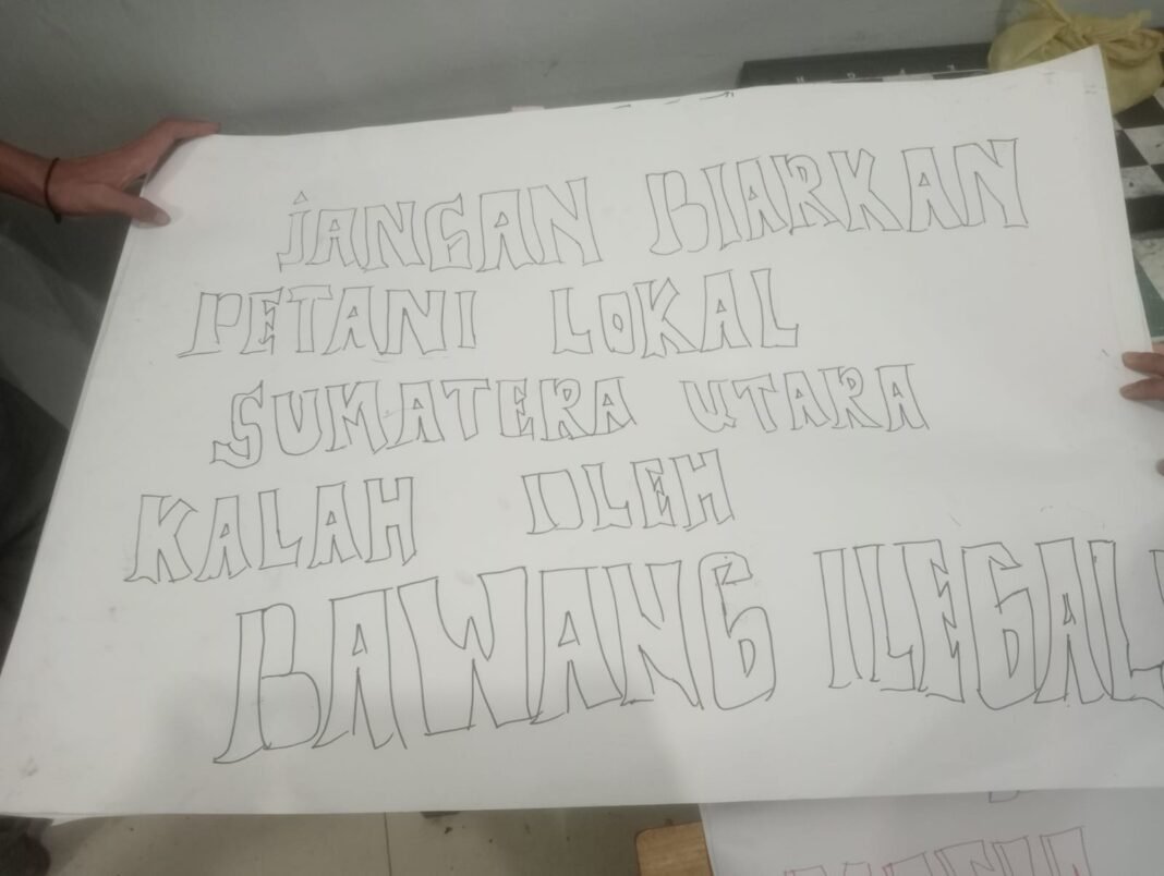 Petani Bawang Sumut Melawan, Desak Hentikan Bawang Impor Ilegal