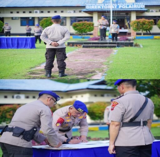 Ditpolairud Polda Sulut Gelar Sertijab Kasubdit Patroli Airud, Berikut Amanah Dirpolairud Kombes Pol Bayuaji