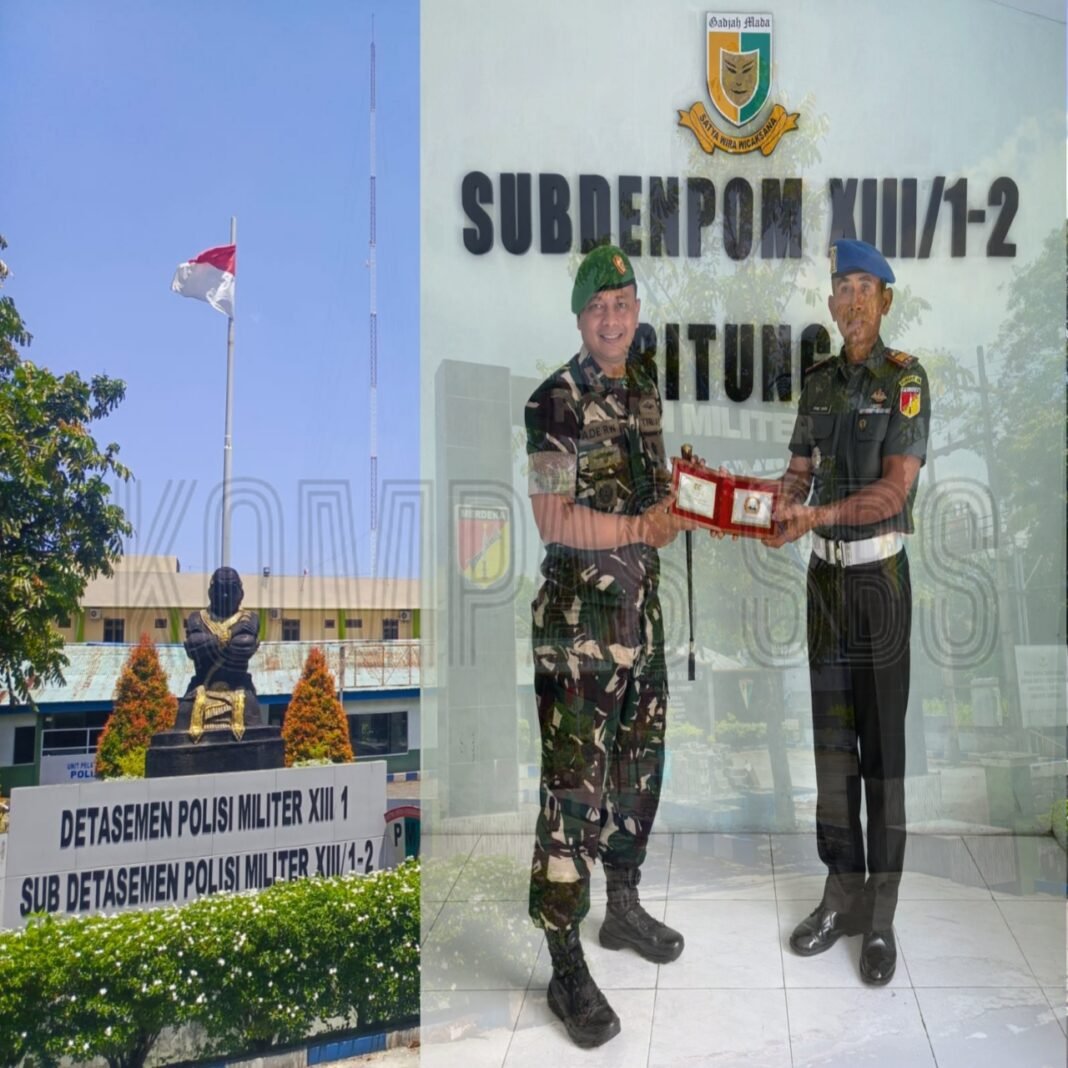 Jalin Komunikasi Harmonis, Dansecata Letkol Inf Ade Silahturahmi Di Subdenpom Xlll/1-2 Bitung