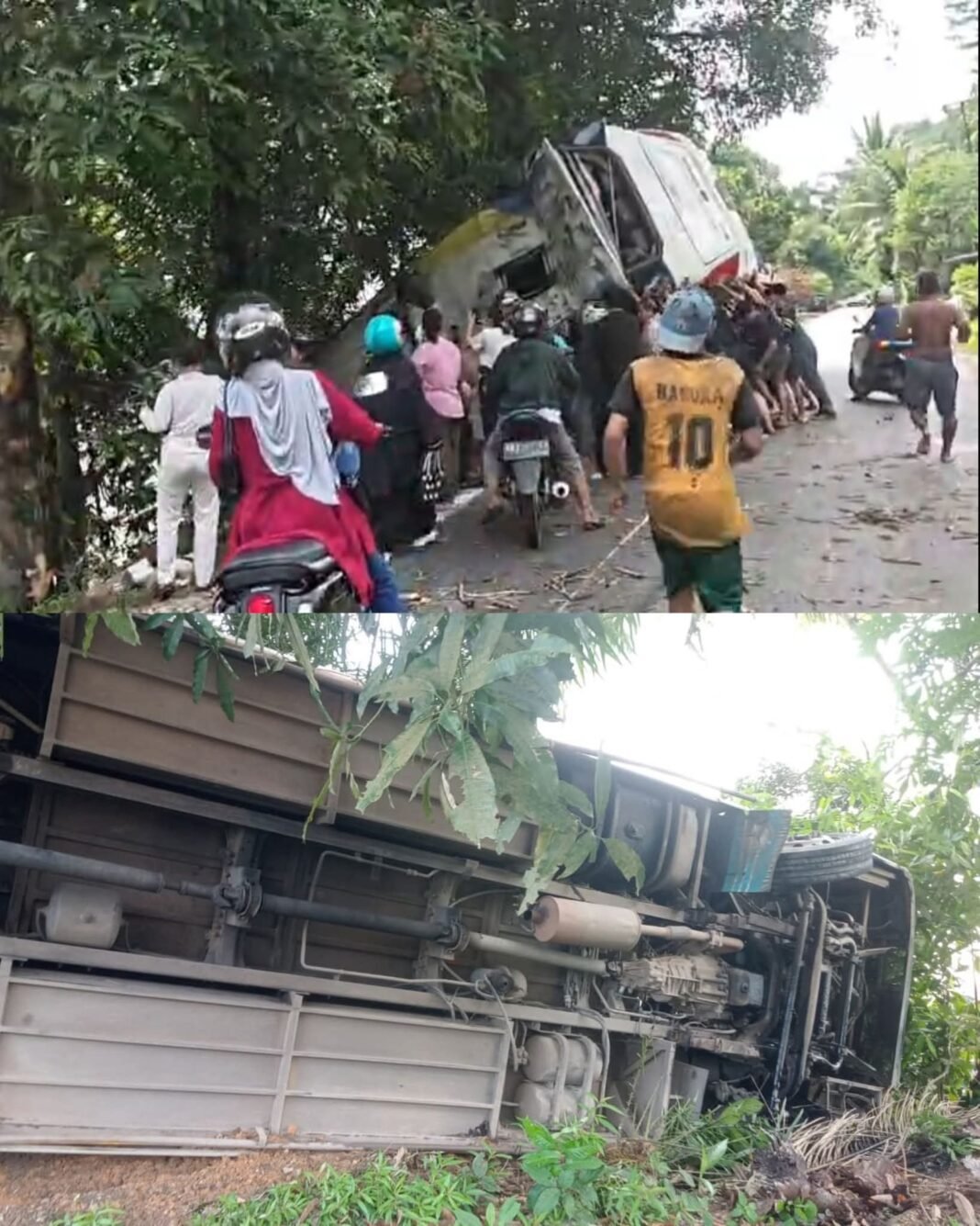 Terlalu Sering : Bus Damri Alami Kecelakaan. Korban Nyawapun Berjatuhan
