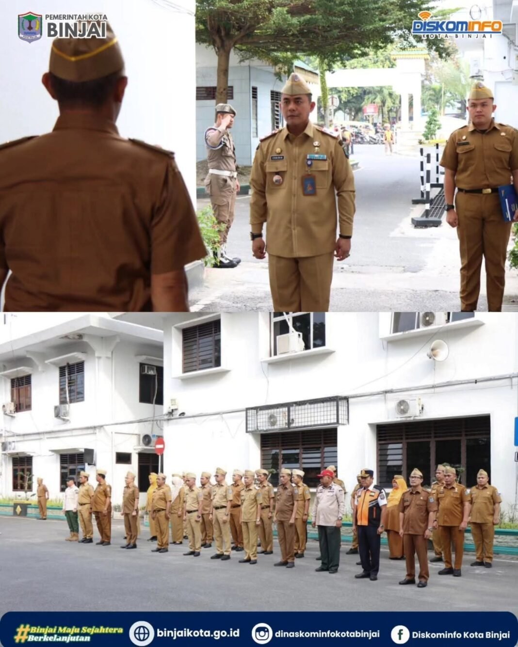 Jadi Pembina Dalam Apel Gabungan, Sekda Binjai Soroti Harmoni Sosial dan Disiplin Aparatur