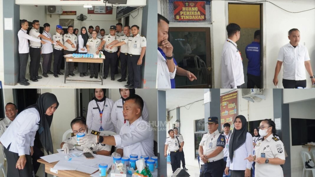 Komitmen Bersih dari Narkoba, Lapas Narkotika Langkat Gelar Tes Urine Massal Petugas dan Warga Binaan