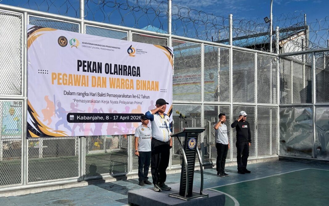 Semarak HBP ke-62, Rutan Kabanjahe Buka Pekan Olahraga Pegawai dan Warga Binaan