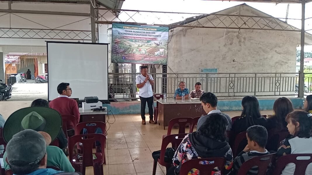 Pemdes Sempajaya dan IPB Bogor Kerja Sama Pembuatan Data dan Rekomendasi Pemupukan Partisipatif.