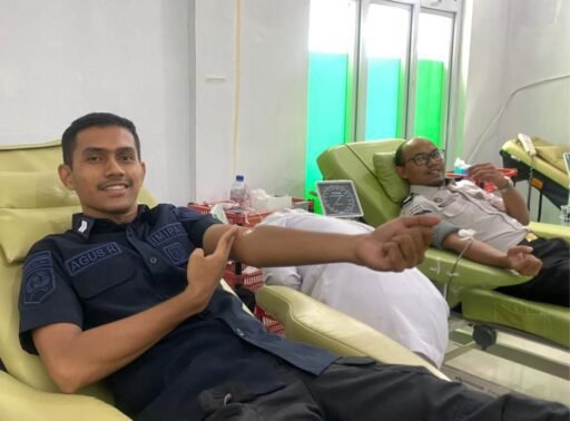 Wujud Pemasyarakatan Berbakti, Lapas Meulaboh Gandeng RSUD Cut Nyak Dhien Gelar Aksi Donor Darah