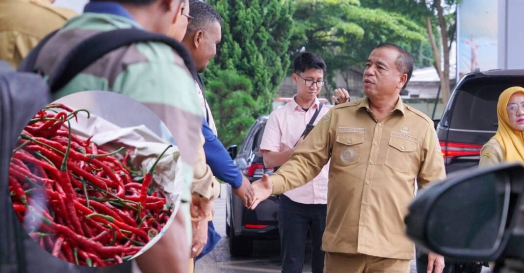 Perkuat KAD !Bupati Karo Lepas Pengiriman Cabai Merah ke Kota Palangka Raya
