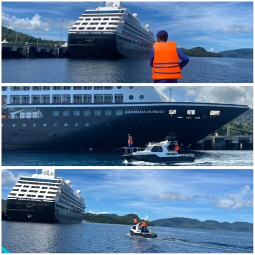 Sat Polairud Polres Sabang Patroli Laut Amankan Kedatangan Kapal Pesiar MS. Azamara Onward | Kompas.sbs.