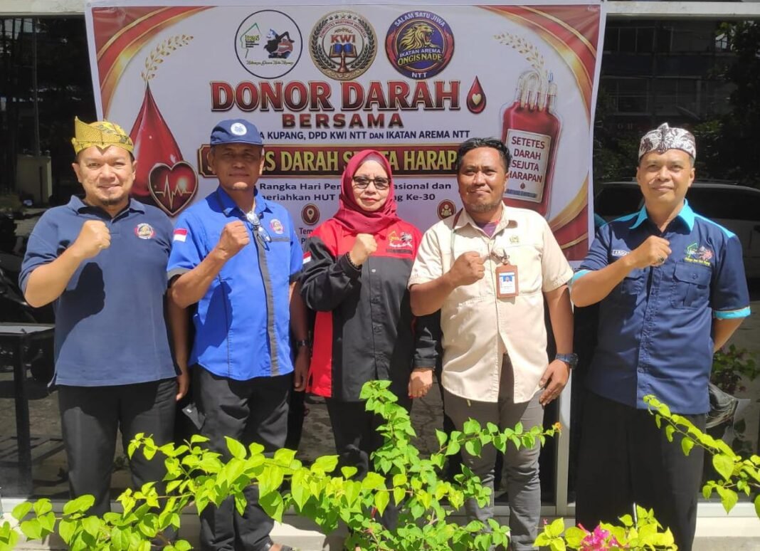 K2S Dan Ikatan Arema NTT Gandeng DPD KWI NTT Maknai Hardiknas Dengan Donor Darah Bersama K2S Dan Ikatan Arema NTT Gandeng DPD KWI NTT Maknai Hardiknas Dengan Donor Darah Bersama