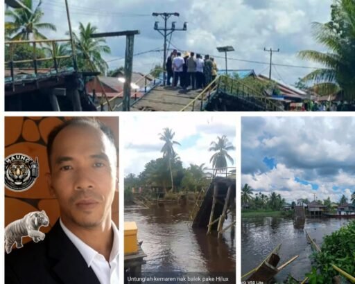 Jembatan Roboh Hambat Ekonomi Warga, MAUNG Kubu Raya Minta Penanganan Darurat Jembatan Roboh Hambat Ekonomi Warga, MAUNG Kubu Raya Minta Penanganan Darurat