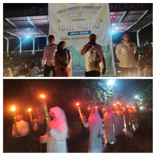 Hujan Tak Padamkan Semangat! Karnaval Obor Iduladha Desa Tandem Hilir I Tetap Meriah Hujan Tak Padamkan Semangat! Karnaval Obor Iduladha Desa Tandem Hilir I Tetap Meriah