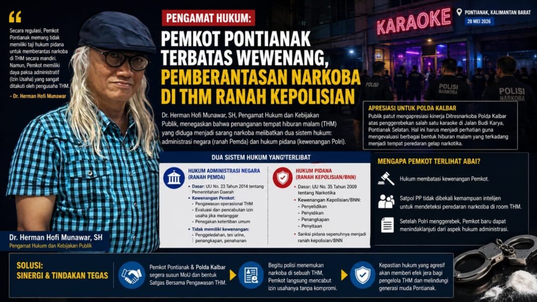 Penggerebekan Karaoke di Pontianak Disorot, Dr. Herman Dorong Satgas Bersama Pemkot dan Polda Kalbar Penggerebekan Karaoke di Pontianak Disorot, Dr. Herman Dorong Satgas Bersama Pemkot dan Polda Kalbar