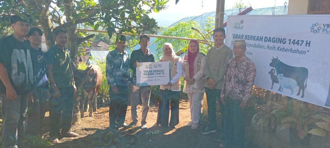 Tebar Berkah Daging Kurban 1447 H, YBM PLN Bengkulu Salurkan 1 Ekor Sapi untuk Warga Desa Tebing Penyamun Tebar Berkah Daging Kurban 1447 H, YBM PLN Bengkulu Salurkan 1 Ekor Sapi untuk Warga Desa Tebing Penyamun