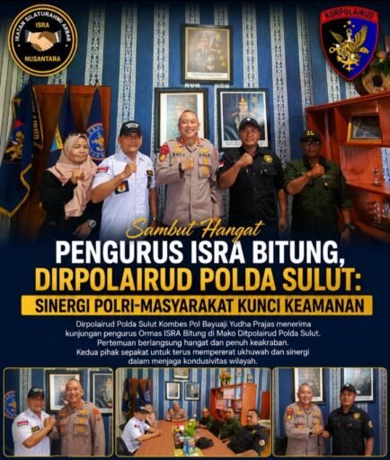 Terima Kunjungan Ormas, Dirpolairud Polda Sulut Harap Jadi Mitra Setia Jaga Keamanan Perairan Terima Kunjungan Ormas, Dirpolairud Polda Sulut Harap Jadi Mitra Setia Jaga Keamanan Perairan