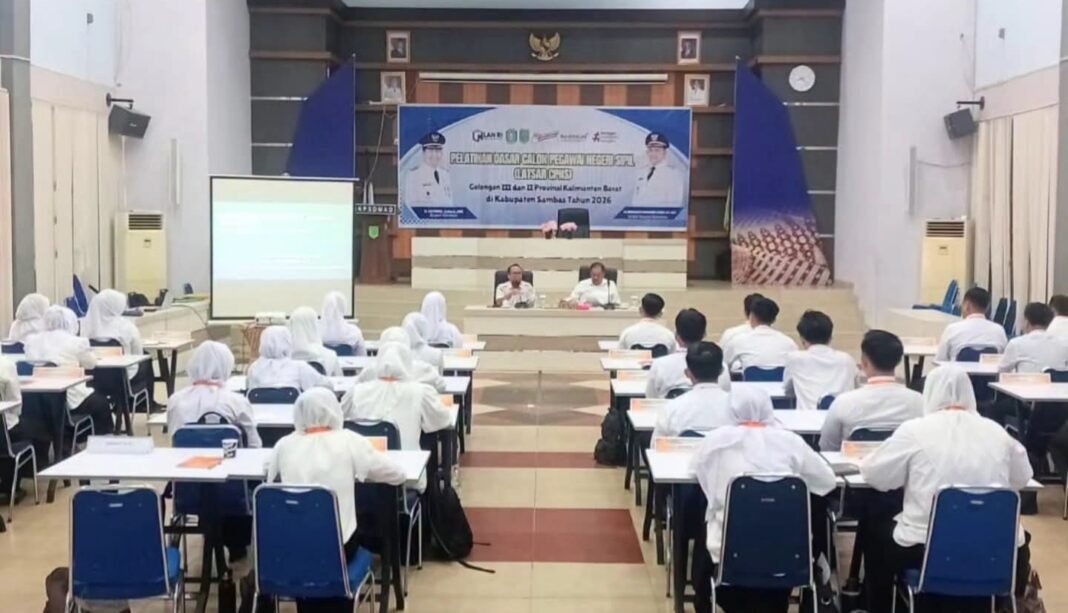 Sekda Sambas Tekankan Integritas dan Pelayanan Publik Saat Beri Arahan Latsar CPNS 2026 Sekda Sambas Tekankan Integritas dan Pelayanan Publik Saat Beri Arahan Latsar CPNS 2026