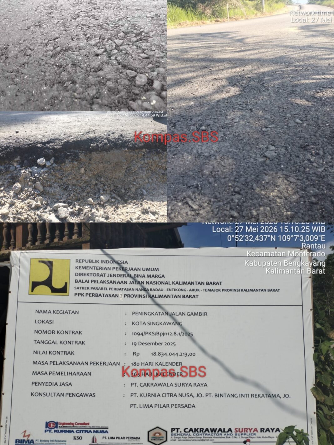 Aspal Tipis dan Kasar Jadi Sorotan, Warga Desak BPJN Kalbar Audit Total Proyek Jalan Gambir Singkawang Aspal Tipis dan Kasar Jadi Sorotan, Warga Desak BPJN Kalbar Audit Total Proyek Jalan Gambir Singkawang
