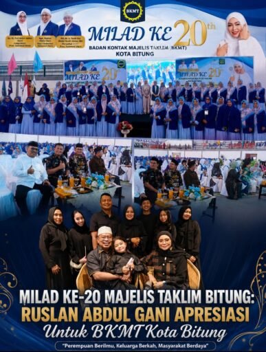 Milad Ke-20 Majelis Taklim Bitung: Ruslan Abdul Gani Apresiasi Untuk BKMT Kota Bitung Milad Ke-20 Majelis Taklim Bitung: Ruslan Abdul Gani Apresiasi Untuk BKMT Kota Bitung