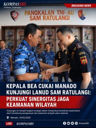 Kepala Bea Cukai Manado Kunjungi Lanud Sam Ratulangi: Perkuat Sinergitas Jaga Keamanan Wilayah Kepala Bea Cukai Manado Kunjungi Lanud Sam Ratulangi: Perkuat Sinergitas Jaga Keamanan Wilayah