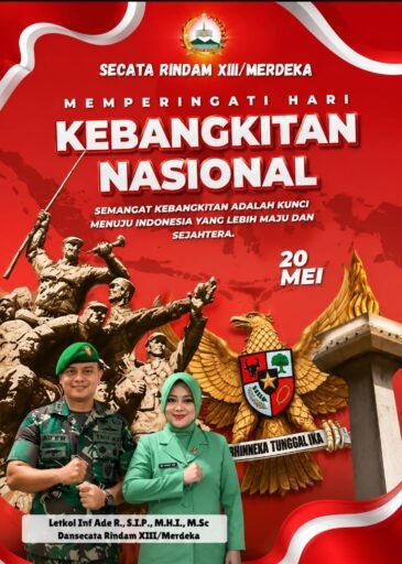 Hari Kebangkitan Nasional 20 Mei, Letkol Inf Ade Rohmat: Kobarkan Semangat Persatuan & Kesiapan Bela Negara Hari Kebangkitan Nasional 20 Mei, Letkol Inf Ade Rohmat: Kobarkan Semangat Persatuan & Kesiapan Bela Negara