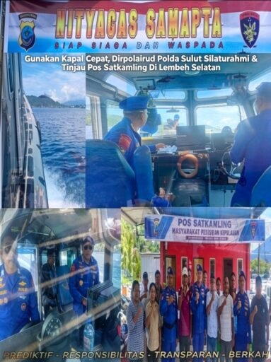 Gunakan Kapal Cepat, Dirpolairud Polda Sulut Silaturahmi & Tinjau Pos Satkamling Di Lembeh Selatan Gunakan Kapal Cepat, Dirpolairud Polda Sulut Silaturahmi & Tinjau Pos Satkamling Di Lembeh Selatan