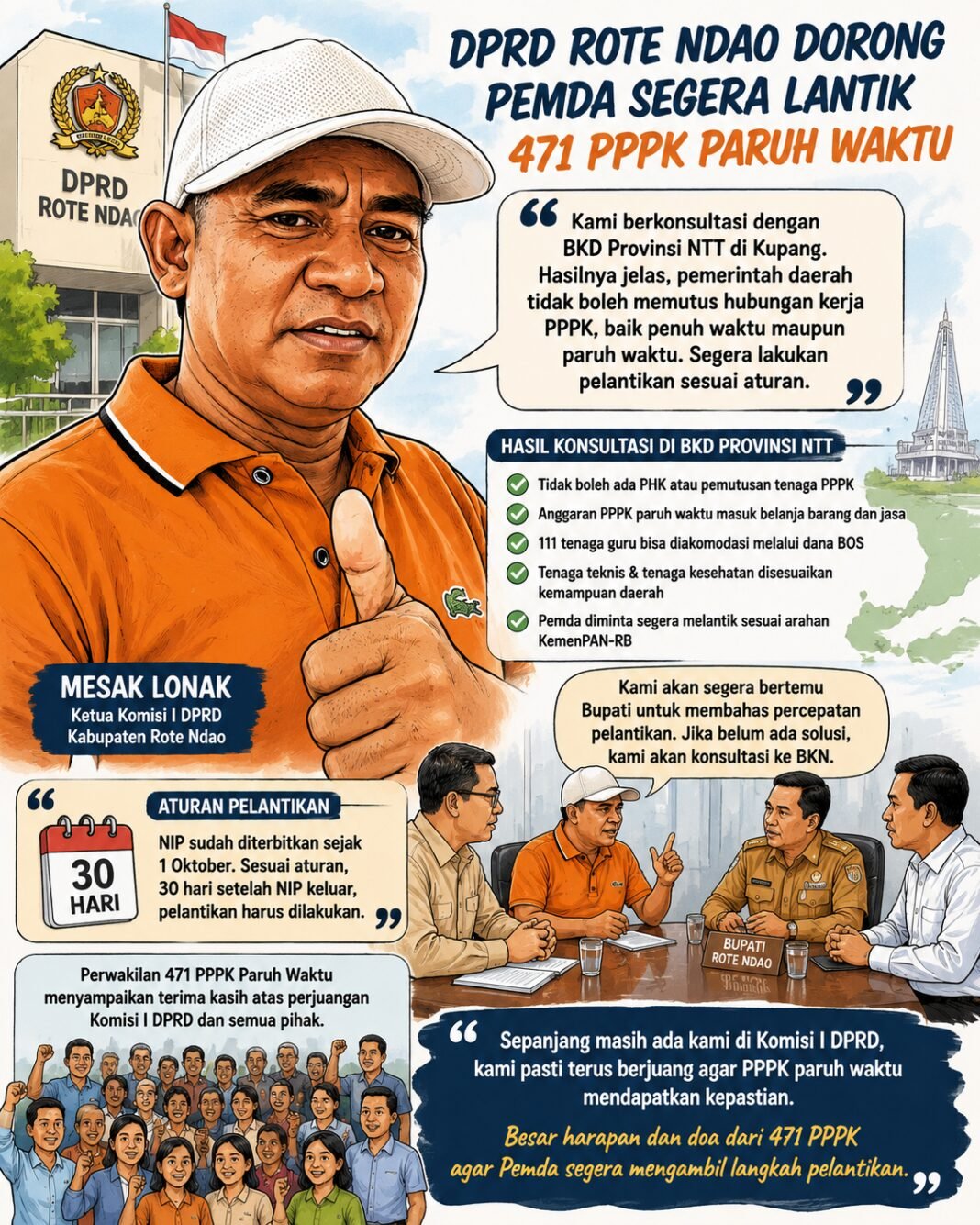471 PPPK Rote Ndao Menunggu Kepastian: Banyak yang Hampir Pensiun Sebelum Dilantik 471 PPPK Rote Ndao Menunggu Kepastian: Banyak yang Hampir Pensiun Sebelum Dilantik