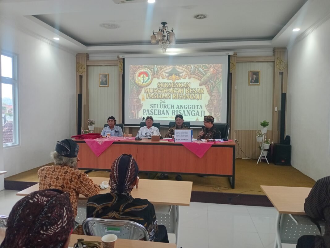 Paguyuban Paseban Risangaji Gelar Musyawarah Besar, Pilih Ketua untuk Periode 2026–2029 Paguyuban Paseban Risangaji Gelar Musyawarah Besar, Pilih Ketua untuk Periode 2026–2029