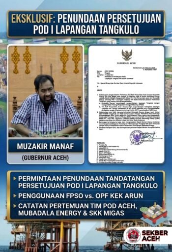 Gubernur Aceh Minta Menteri ESDM Tunda Persetujuan PoD I Lapangan Tangkulo WK South Andaman |Kompas.sbs.. Gubernur Aceh Minta Menteri ESDM Tunda Persetujuan PoD I Lapangan Tangkulo WK South Andaman |Kompas.sbs..