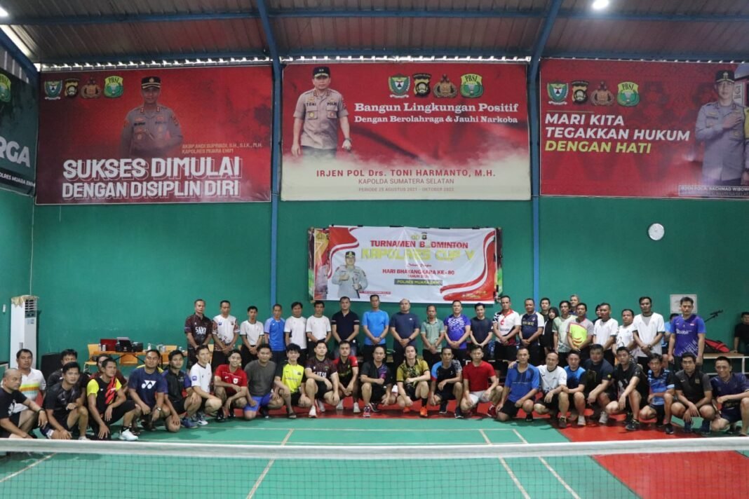 Turnamen Bulutangkis Kapolres Cup V 2026 Meriahkan Hari Bhayangkara ke-80 di Polres Muara Enim Turnamen Bulutangkis Kapolres Cup V 2026 Meriahkan Hari Bhayangkara ke-80 di Polres Muara Enim