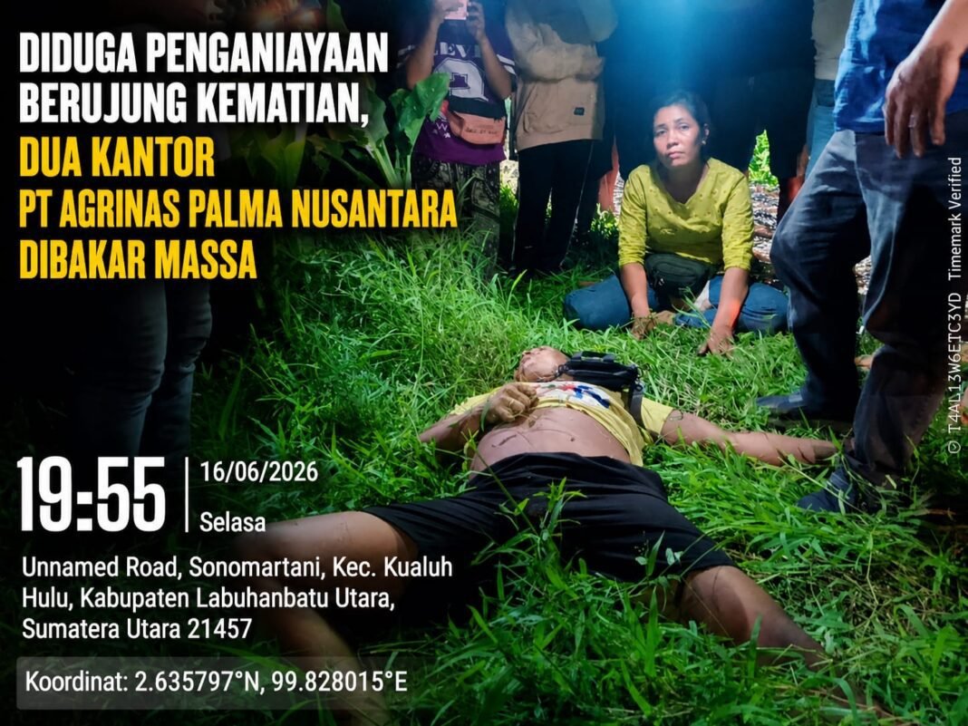 Diduga Penganiayaan Berujung Kematian, Dua Kantor PT Agrinas Palma Nusantara Dibakar Massa Diduga Penganiayaan Berujung Kematian, Dua Kantor PT Agrinas Palma Nusantara Dibakar Massa