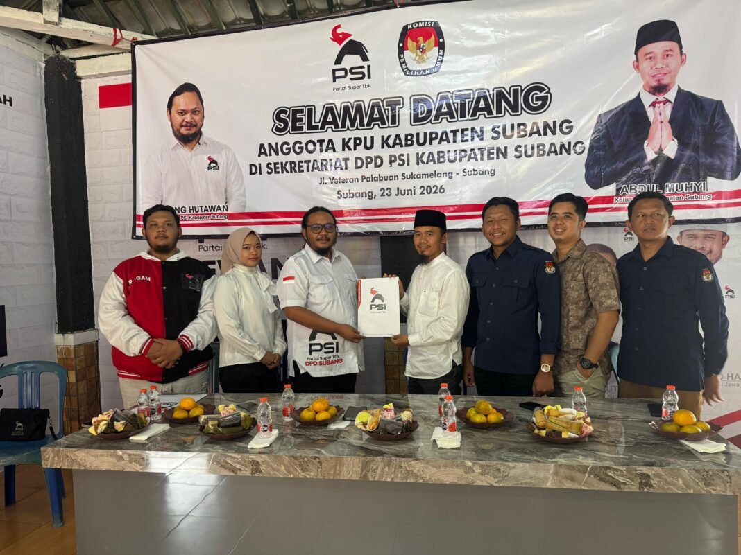 KUNJUNGAN KE DPD PSI, SUBANG SOSIASASIKAN PEMUTAKHIRAN DATA PARTAI POLITIK KUNJUNGAN KE DPD PSI, SUBANG SOSIASASIKAN PEMUTAKHIRAN DATA PARTAI POLITIK