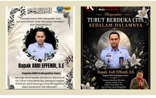 Awak Media dan Penggiat Narkoba Ucapkan Turut Berduka Atas Meninggalnya Kepala BNN Kabupaten Karo Awak Media dan Penggiat Narkoba Ucapkan Turut Berduka Atas Meninggalnya Kepala BNN Kabupaten Karo
