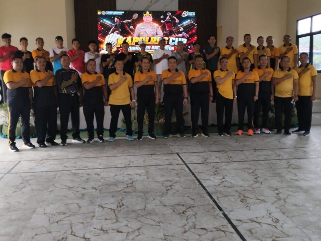 Kapolres Kepahiang AKBP Yuriko Fernanda Buka Kapolres Cup Badminton Rangkaian HUT Bhayangkara ke-80* Kapolres Kepahiang AKBP Yuriko Fernanda Buka Kapolres Cup Badminton Rangkaian HUT Bhayangkara ke-80*