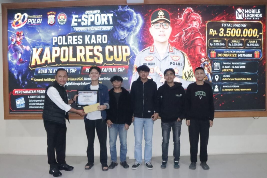 TIM NAVI Berastagi Juara II Kapolres Cup Mobile Legends, Tertunda ke Tingkat Poldasu TIM NAVI Berastagi Juara II Kapolres Cup Mobile Legends, Tertunda ke Tingkat Poldasu