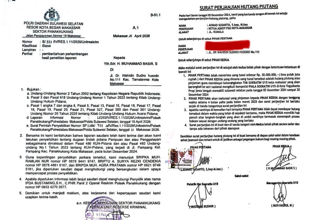 Polsek Panakkukang Melempem Tangani Kasus H. Basir, Korban Menjerit Pelaku Penipuan Masih Melenggang Polsek Panakkukang Melempem Tangani Kasus H. Basir, Korban Menjerit Pelaku Penipuan Masih Melenggang