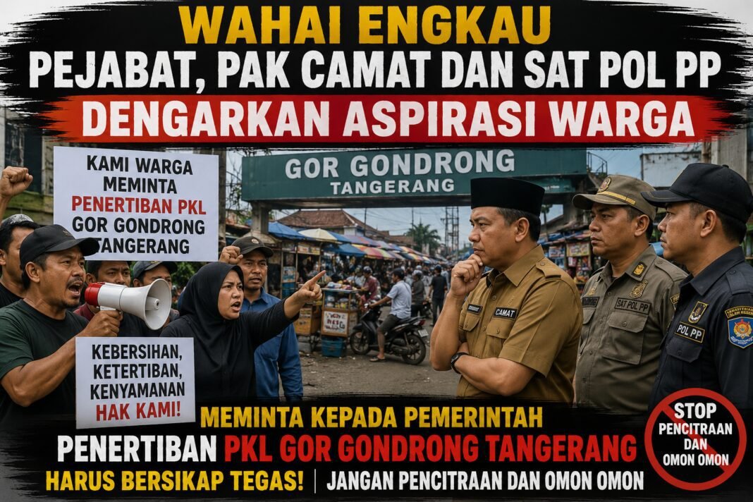 PKL TIDAK TUNTAS DITERTIBKAN, WARGA DESAK PEMKOT TANGERANG EVALUASI KINERJA CAMAT CIPONDOH DAN SATPOL PP. PKL TIDAK TUNTAS DITERTIBKAN, WARGA DESAK PEMKOT TANGERANG EVALUASI KINERJA CAMAT CIPONDOH DAN SATPOL PP.