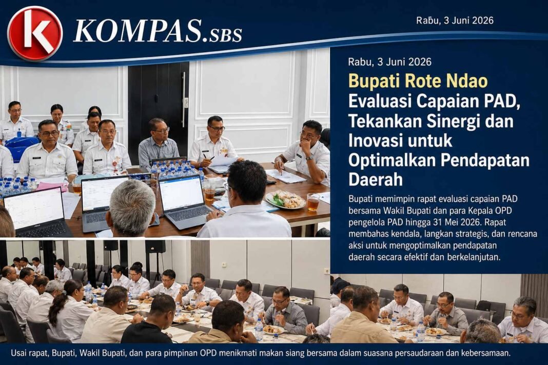 Bupati Rote Ndao Evaluasi Capaian PAD, Tekankan Sinergi dan Inovasi untuk Optimalkan Pendapatan Daerah Bupati Rote Ndao Evaluasi Capaian PAD, Tekankan Sinergi dan Inovasi untuk Optimalkan Pendapatan Daerah
