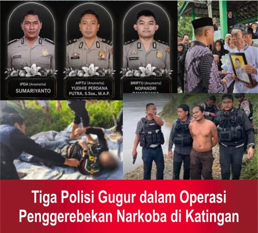 Tiga Polisi Gugur dalam Operasi Pengerebakan Narkoba Tiga Polisi Gugur dalam Operasi Pengerebakan Narkoba