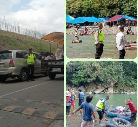 Patroli Humanis di Eko Wisata Tangkahan, Polsek Padang Tualang Imbau Pengunjung Utamakan Keselamatan Patroli Humanis di Eko Wisata Tangkahan, Polsek Padang Tualang Imbau Pengunjung Utamakan Keselamatan