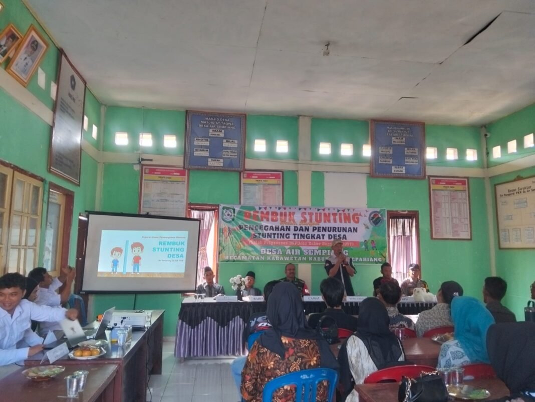 Pemdes Air Sempiang Gelar Rembuk Stunting, Program Harus Nyata Masuk RKPDes 2027* Pemdes Air Sempiang Gelar Rembuk Stunting, Program Harus Nyata Masuk RKPDes 2027*