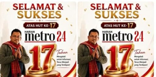 PT Redaksi Siber Indonesia Media Kompas.SBS Mengucapkan Selamat HUT Harian Metro24 ke 17 PT Redaksi Siber Indonesia Media Kompas.SBS Mengucapkan Selamat HUT Harian Metro24 ke 17