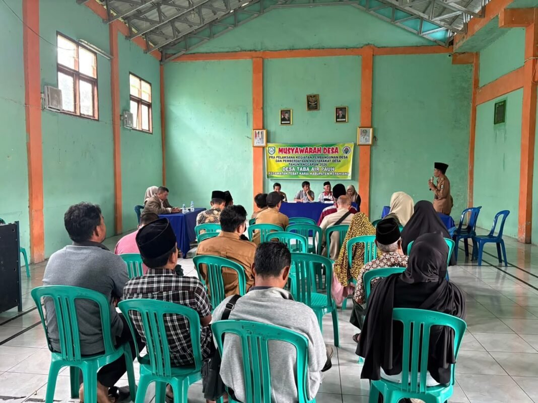 Musyawarah Desa Pra Pelaksanaan Kegiatan Tahun Anggaran 2026 Musyawarah Desa Pra Pelaksanaan Kegiatan Tahun Anggaran 2026