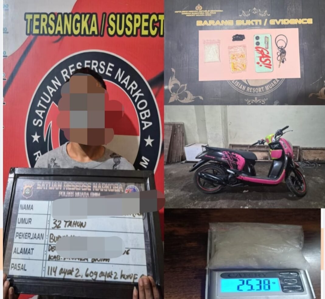 Simpan 25,38 Gram Sabu diBox FilterUdara motor Pedagang di Muara Enim Diciduk Satresnarkoba Polres Muara Enim Simpan 25,38 Gram Sabu diBox FilterUdara motor Pedagang di Muara Enim Diciduk Satresnarkoba Polres Muara Enim