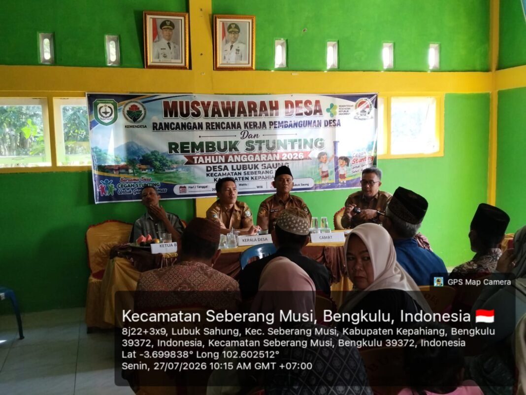 *BPD LUBUK SAUNG GELAR MUSDES RKPDes & REMBUK STUNTING, KADES REKI PERNANDO: FOKUS TEKAN STUNTING 2026* *BPD LUBUK SAUNG GELAR MUSDES RKPDes & REMBUK STUNTING, KADES REKI PERNANDO: FOKUS TEKAN STUNTING 2026*