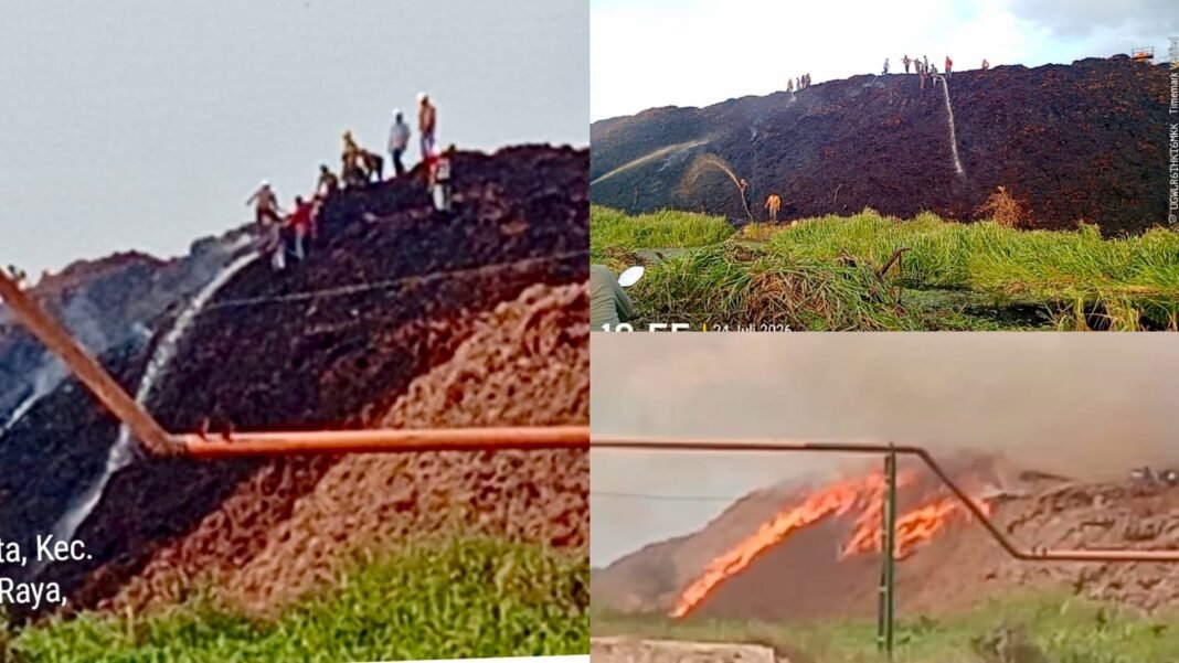 Limbah Sawit PT BPG Terbakar Hebat. Pencemaran Lingkungan Juga Hebat. DLHK Lemot Limbah Sawit PT BPG Terbakar Hebat. Pencemaran Lingkungan Juga Hebat. DLHK Lemot