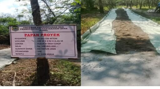 Pembangunan Jalan Beton Desa Curup PALI Diduga “Asal Jadi”, Warga Desak Inspektorat Turun Tangan Pembangunan Jalan Beton Desa Curup PALI Diduga “Asal Jadi”, Warga Desak Inspektorat Turun Tangan